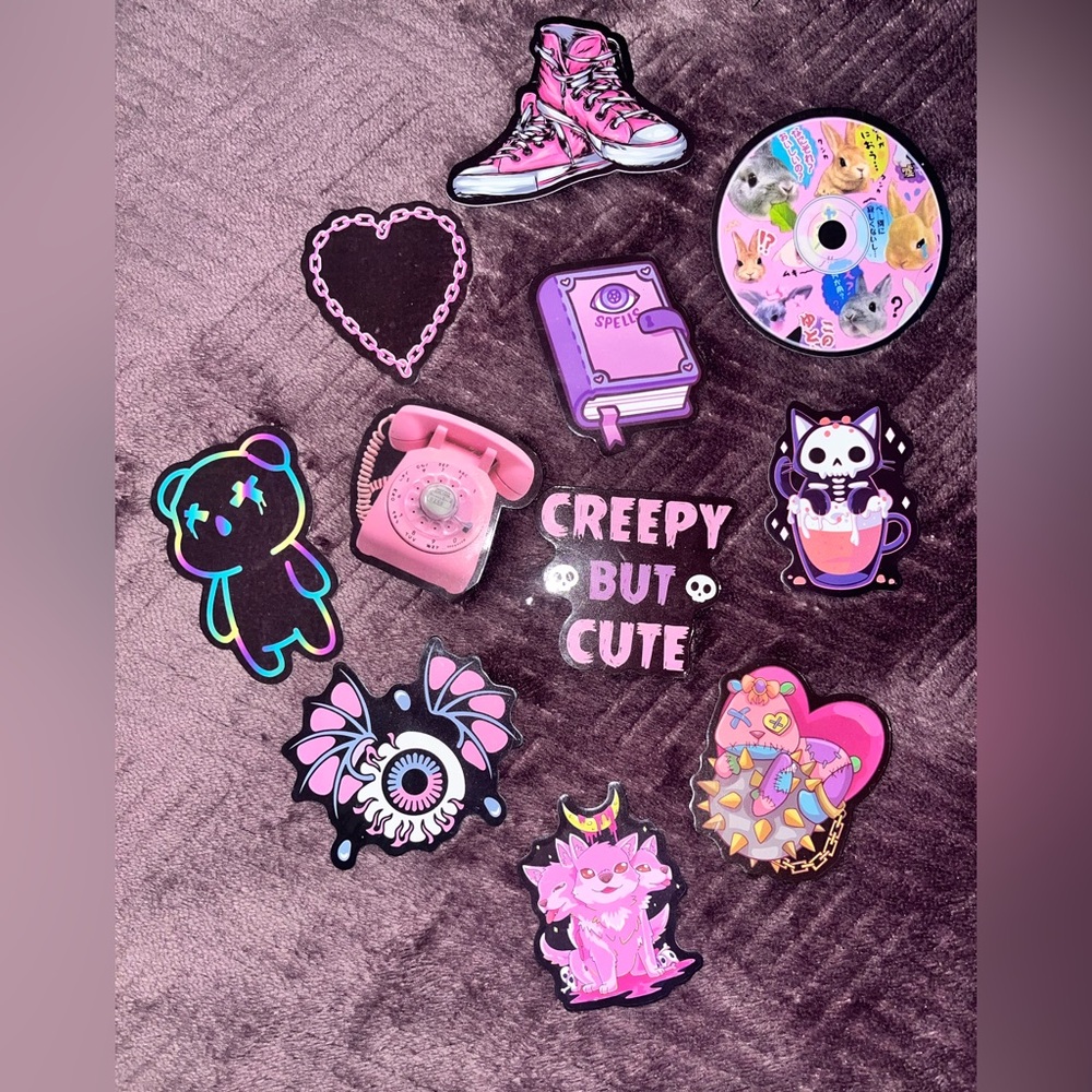 Cute and Creepy Sticker Set